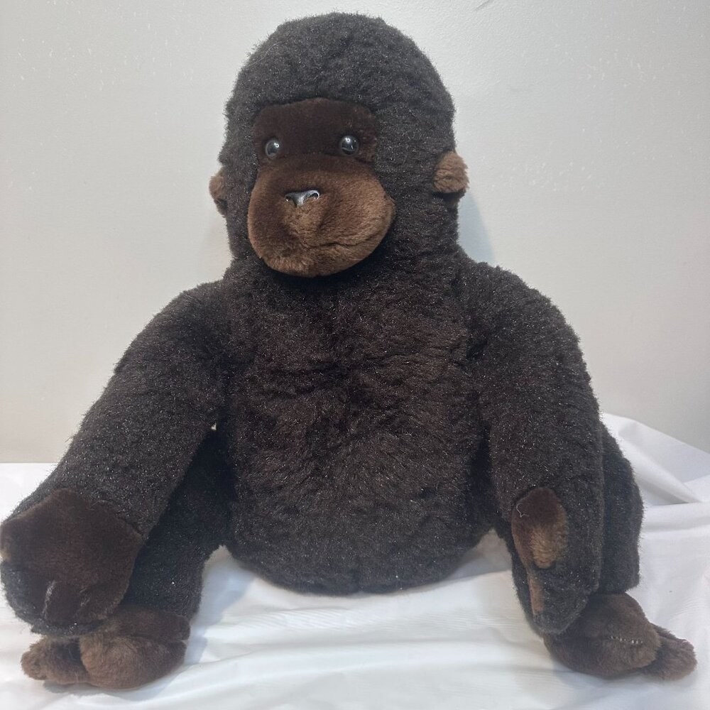 Dakin Gorilla Plush Brown Ape Monkey 18" Stuffed Animal Vtg Zoo King Kong